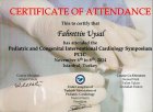 Doç. Dr. Fahrettin Uysal Çocuk Sağlığı ve Hastalıkları sertifikası