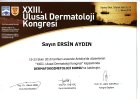 Uzm. Dr. Ersin Aydın Dermatoloji sertifikası