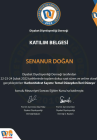 Dyt. Senanur Doğan Diyetisyen sertifikası