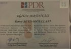 Uzm. Psk. Ömer Seydaoğulları Psikoloji sertifikası