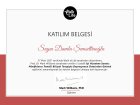 Uzm. Kl. Psk. Damla Şemsettinoğlu Psikoloji sertifikası