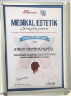 Uzm. Dr. Aydın Deniz Karataş Medikal Estetik Tıp Doktoru sertifikası
