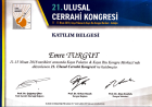 Doç. Dr. Emre Turgut Genel Cerrahi sertifikası
