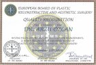 Doç. Dr. Arzu Akçal Plastik Rekonstrüktif ve Estetik Cerrahi sertifikası