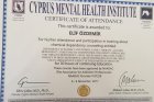 Uzm. Kl. Psk. Elif Özdemir Psikoloji sertifikası