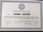 Uzm. Psk. Harun Aysever Psikoloji sertifikası