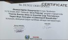 Uzm. Kl. Psk. Duygu Dervişoğlu Psikoloji sertifikası