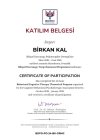 Klinik Psikolog  Birkan Kal Psikoloji sertifikası