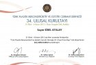 Op. Dr. Sibel Atalay Plastik Rekonstrüktif ve Estetik Cerrahi sertifikası