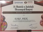 Op. Dr. Esra Arık Kadın Hastalıkları ve Doğum sertifikası