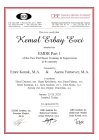 Uzm. Kl. Psk. Kemal Erbay Evci Psikoloji sertifikası