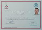 Uzm. Dr. Koray Çoğul Fiziksel Tıp ve Rehabilitasyon sertifikası