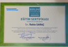 Uzm. Dyt. Rabia Saraç Diyetisyen sertifikası