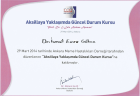 Op. Dr. İsmail Emre Gökce Genel Cerrahi sertifikası