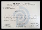 Uzm. Kl. Psk. Erkam Ünal Psikoloji sertifikası