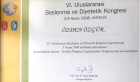 Uzm. Dyt. Özden Özgür Durukan Diyetisyen sertifikası