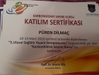 Uzm. Dyt. Püren Dilmaç Diyetisyen sertifikası