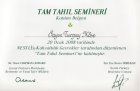 Uzm. Dyt. Turgay Köse Diyetisyen sertifikası