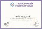 Uzm. Dr. Melis Mosavi Dermatoloji sertifikası