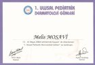 Uzm. Dr. Melis Mosavi Dermatoloji sertifikası