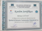 Fzt. Mehmet Günay Fizyoterapi sertifikası