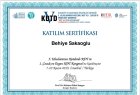 Uzm. Kl. Psk. Behiye Sakaoğlu Psikoloji sertifikası