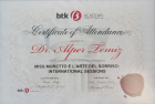 Dr. Dt. Alper Temiz Diş Hekimi sertifikası
