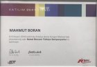 Dt. Mahmut Boran Diş Hekimi sertifikası