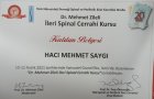 Op. Dr. Hacı Mehmet Saygı Beyin ve Sinir Cerrahisi sertifikası
