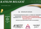 Dyt. Senanur Doğan Diyetisyen sertifikası