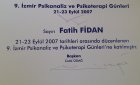 Uzm. Psk. Dan. Fatih Fidan Psikoloji sertifikası