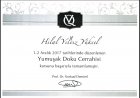 Dr. Hilal Yıldız Yüksel Diş Hekimi sertifikası