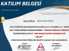 Psk. Dan. Eda Nur Kesti Psikolojik Danışman sertifikası