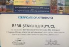 Op. Dr. Beril Şenkutlu Kuyucu Kadın Hastalıkları ve Doğum sertifikası