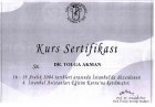 Prof. Dr. Tolga Akman Üroloji sertifikası