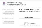 Psk. Gülşah Duman Psikoloji sertifikası