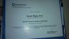 Op. Dr. Serpil Bilgin Akyağcı Genel Cerrahi sertifikası