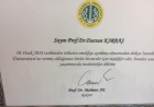 Prof. Dr. Dursun Kırbaş Nöroloji (Beyin ve Sinir Hastalıkları) sertifikası