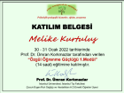 Psk. Dan. Melike Kurtuluş Psikolojik Danışman sertifikası