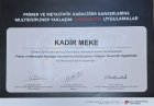 Op. Dr. S.Kadir Meke Genel Cerrahi sertifikası