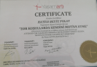 Uzm. Kl. Psk. H.Beste Polat Varlı Psikoloji sertifikası