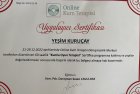Psk. Yeşim Kuruçay Psikoloji sertifikası