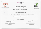 Uzm. Dr. Ayşen Türk Spor Hekimliği sertifikası