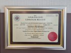 Dr. Tubahan Kaya Diş Hekimi sertifikası