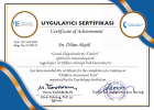 Klinik Psikolog  Dilan Akgül Klinik Psikolog sertifikası