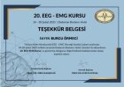 Prof. Dr. Burcu Örmeci Nöroloji (Beyin ve Sinir Hastalıkları) sertifikası
