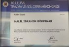 Op. Dr. Halil İbrahim Gökpınar Genel Cerrahi sertifikası