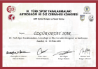 Op. Dr. Özgür Oktay Nar Ortopedi ve Travmatoloji sertifikası