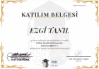 Uzm. Psk. Ezgi Turhan Psikoloji sertifikası