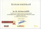 Dt. Ali Emre Şahin Diş Hekimi sertifikası